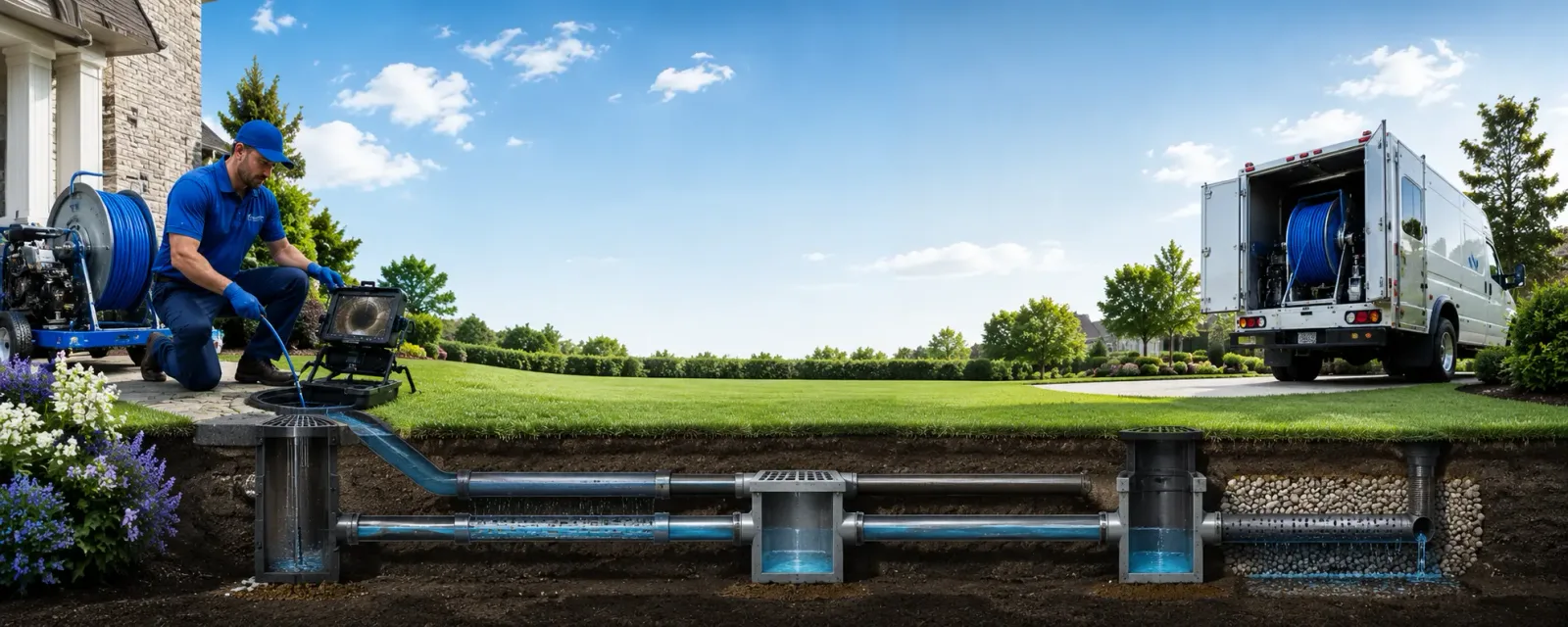 Outdoor drain cleaning information for Bowen, IL